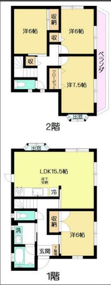 南矢名貸家 間取り