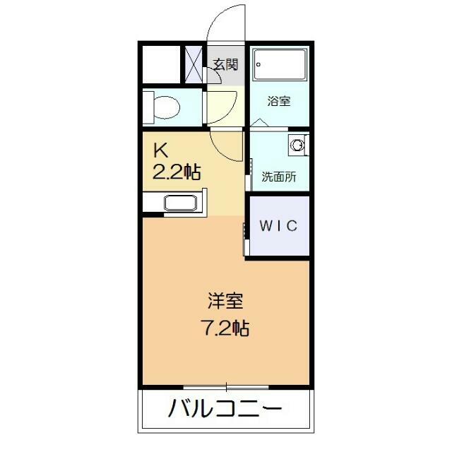 グランソレイユ 二子 202号室 間取り