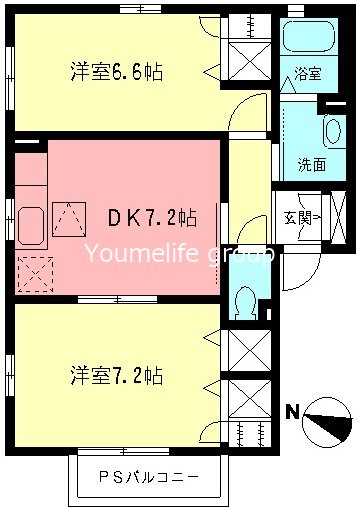 シエルⅧ 101号室 間取り