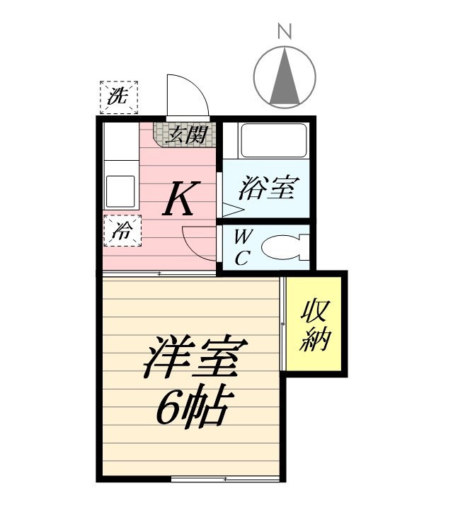 コーポヤマシタ 103号室 間取り