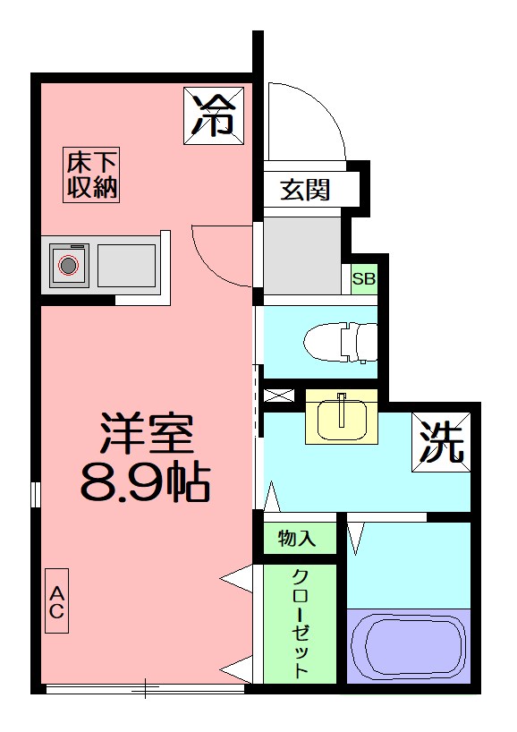 Plaisir（プレジール） 103号室 間取り