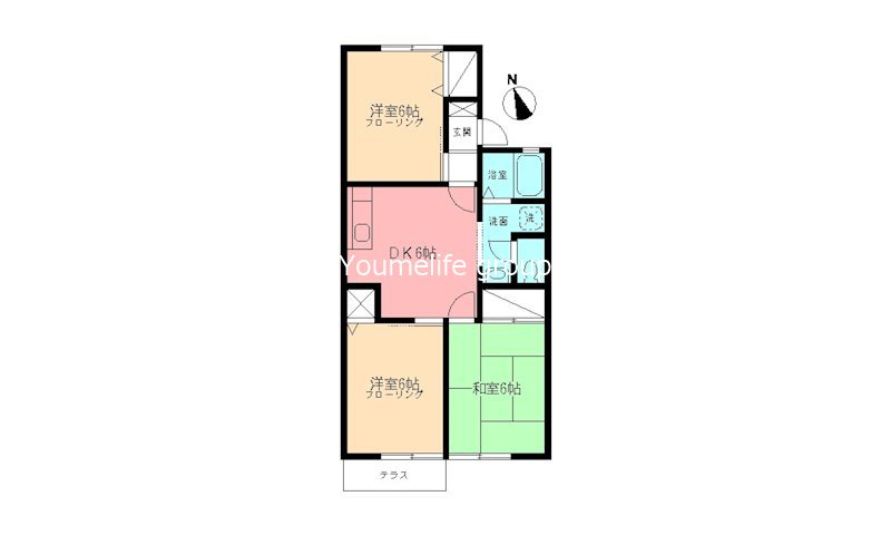 エスケイコーポ 101号室 間取り