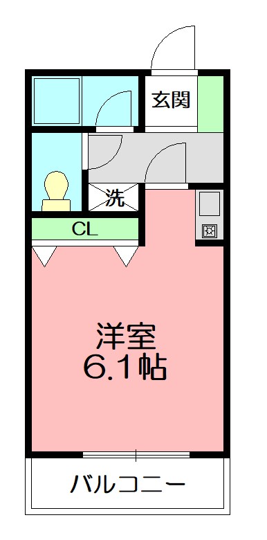 メゾン日の出  103号室 間取り