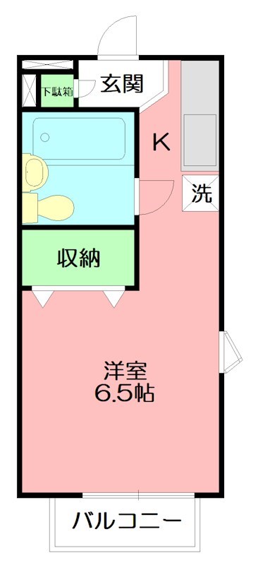 アルテミスtokai 101号室 間取り