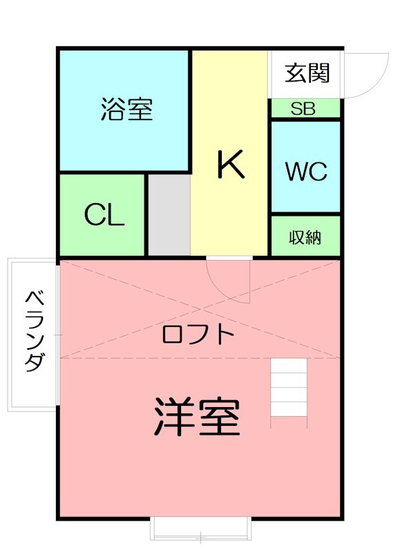 カールヘルム 205号室 間取り