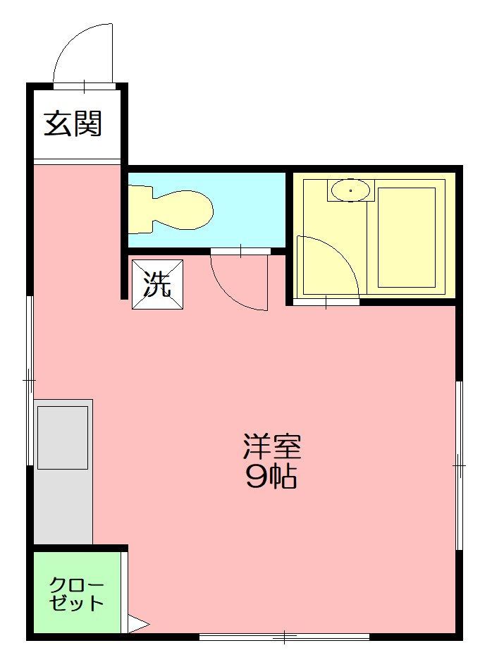 シャイニングローズ B号室 間取り