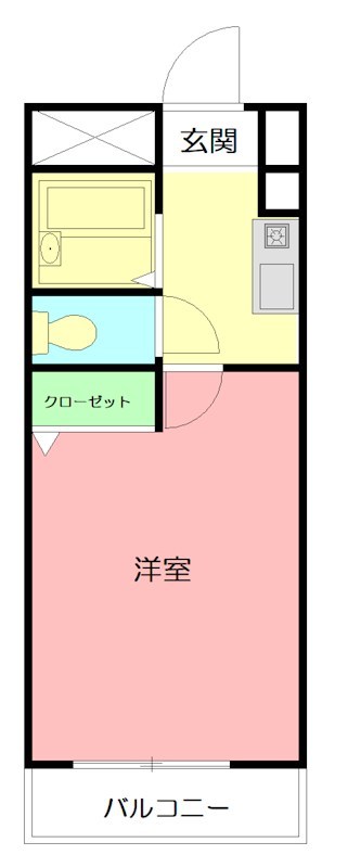 サンハイツ湘南 308号室 間取り