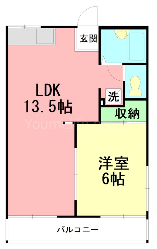 日の出ハイツ 201号室 間取り
