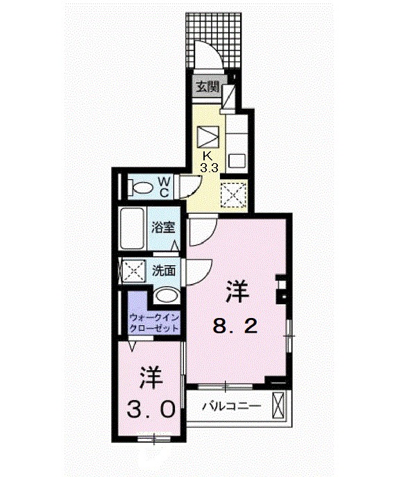 エテルノ　プラシード 101号室 間取り