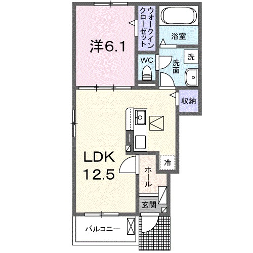 グリーンテラスＡ 101号室 間取り