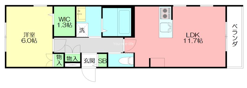 Ｍａｉｓｏｎ　Ｅａｕｉｌｅ 201号室 間取り