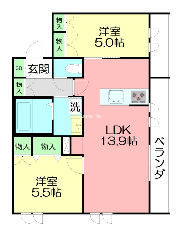 Ｍａｉｓｏｎ　Ｅａｕｉｌｅ 202号室 間取り