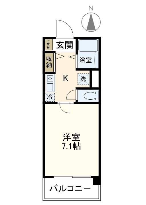 湘南パールマンション 805号室 間取り