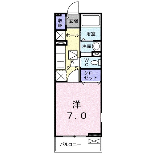 ヴェラーノ 101号室 間取り