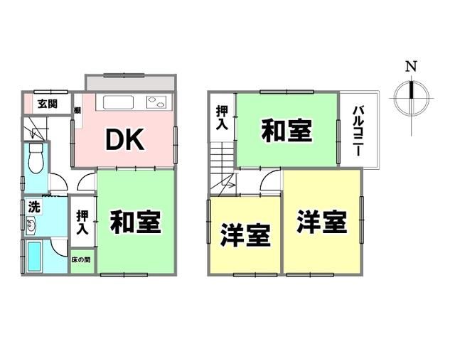 生沢貸家 間取り