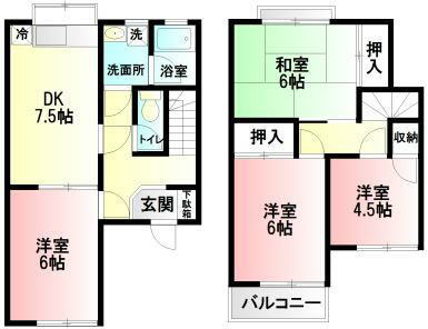 テラスファンタジー  106号室 間取り