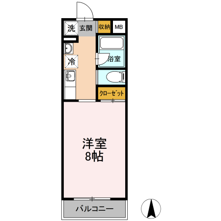 レガート湘南台 106号室 間取り