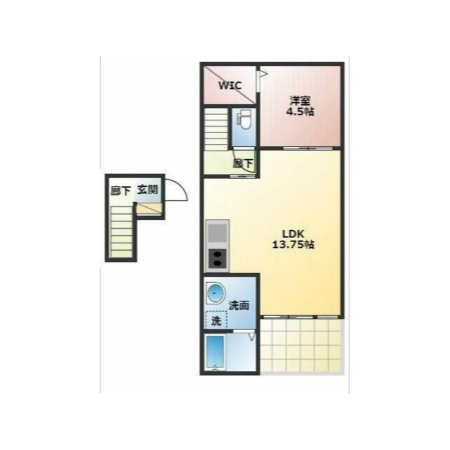AIR ODAWARA KUNO 202号室 間取り
