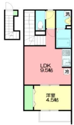 アムール雫 203号室 間取り