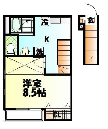ルーチェ 205号室 間取り