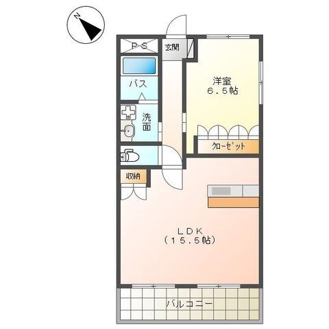 スカイヒルズ 0301号室 間取り