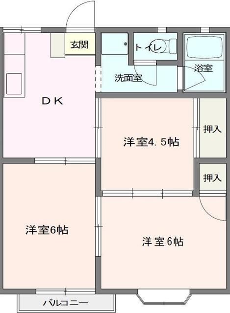 Ｆ．Ｆハイツ 205号室 間取り