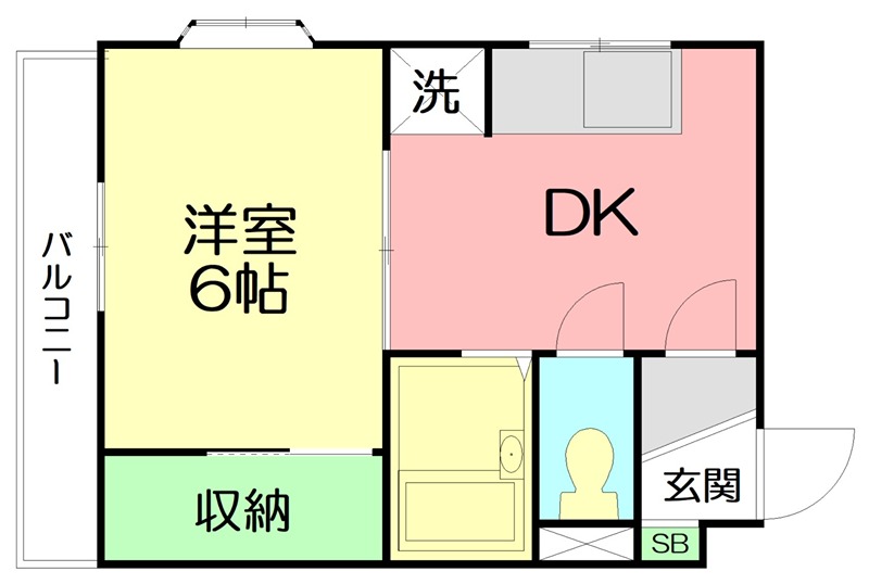 ジュネパレス茅ヶ崎第01 0102号室 間取り