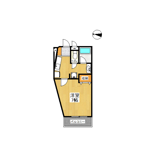 エヌ・アイル 205号室 間取り
