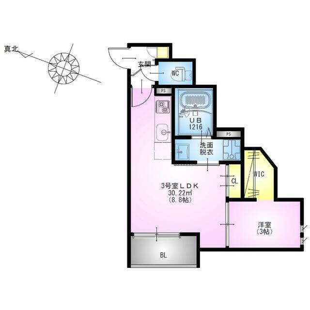 REGALEST 藤沢本町 103号室 間取り
