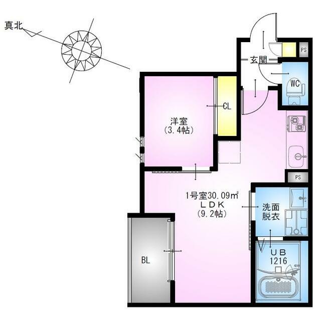 REGALEST 藤沢本町 301号室 間取り