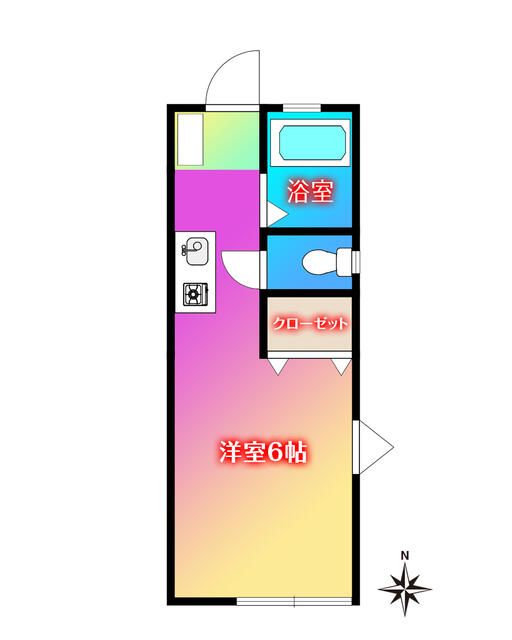 メゾン・ド・カワグチ 201号室 間取り
