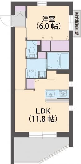 シャトーエミール 501号室 間取り