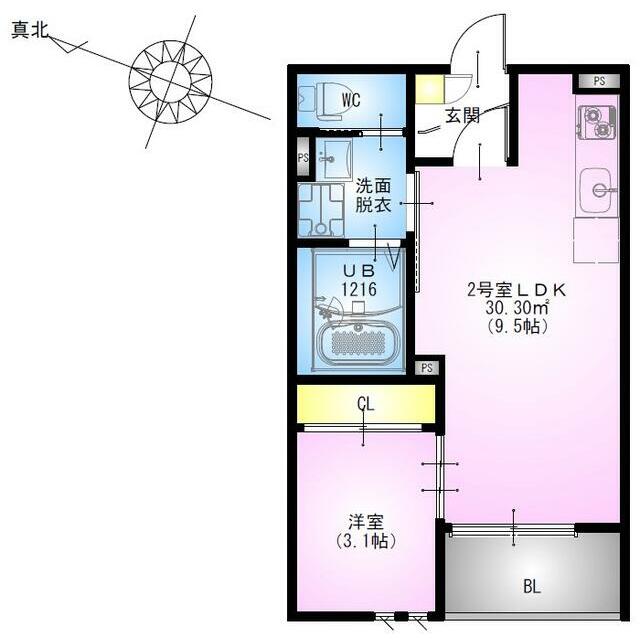 REGALEST 藤沢本町 302号室 間取り
