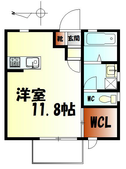 桃浜ガーデンコート 203号室 間取り