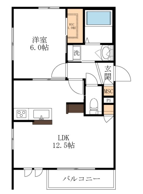 グランメゾン 藏 301号室 間取り