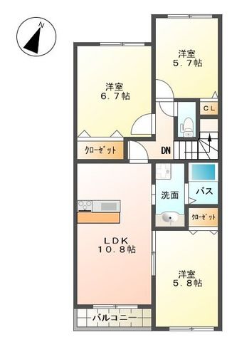 Lien(リアン) 0202号室 間取り