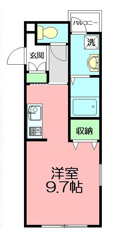 プランドール 103号室 間取り