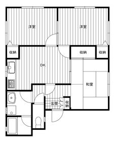 グリーンハイツ 203号室 間取り
