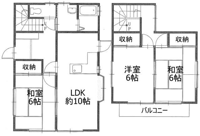 大道貸家（東棟） 間取り
