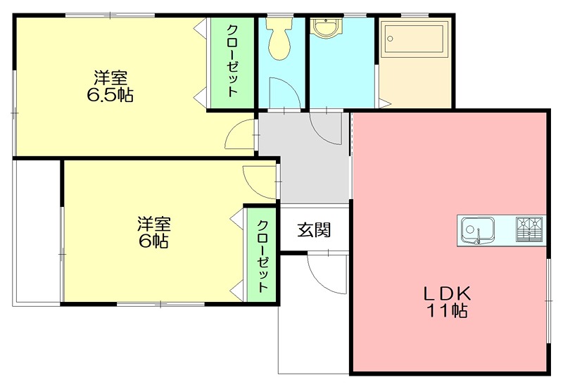 プリムローズ 102号室 間取り
