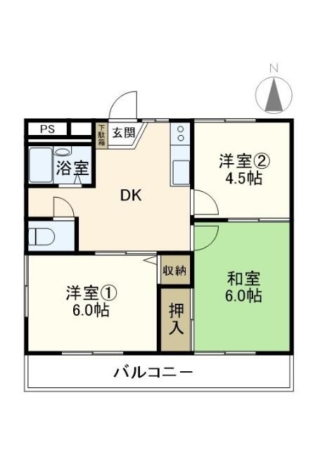 メゾン羽太 201号室 間取り