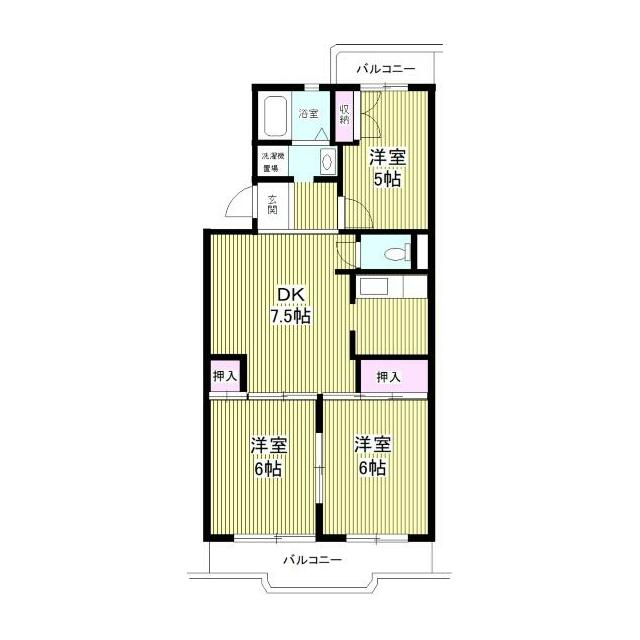メルヴェイユヌー湘南 1F号室 間取り
