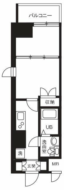 ステラ平塚 701号室 間取り