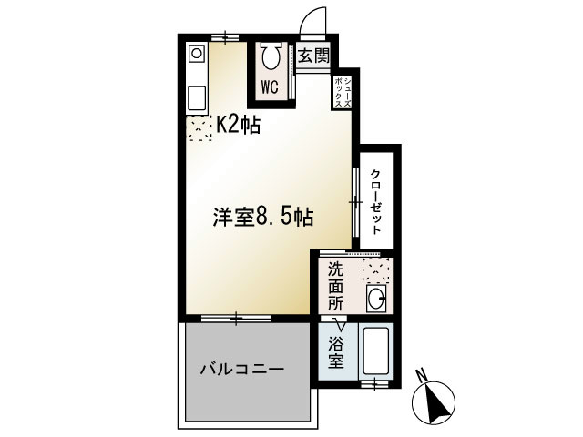 Carpe Diem湘南 106号室 間取り