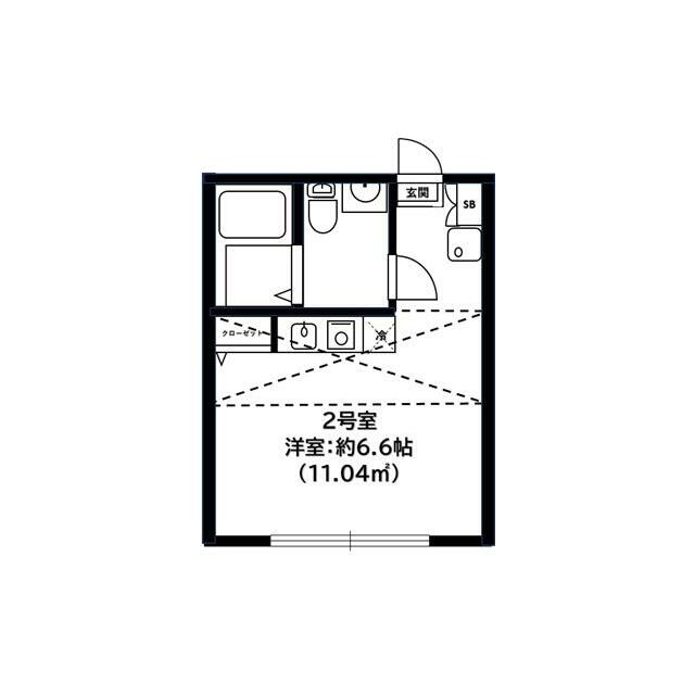 ルミエール桜ヶ丘 102号室 間取り