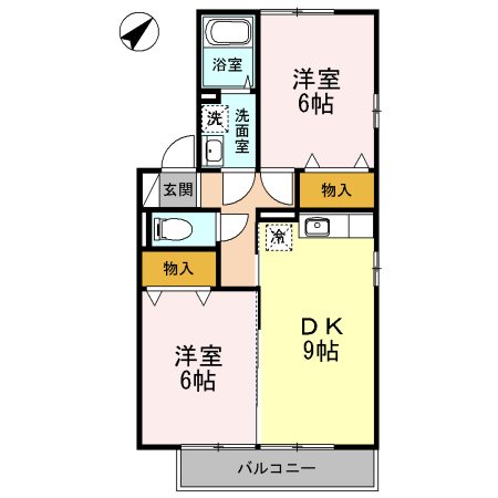 ガーデンハウス 201号室 間取り
