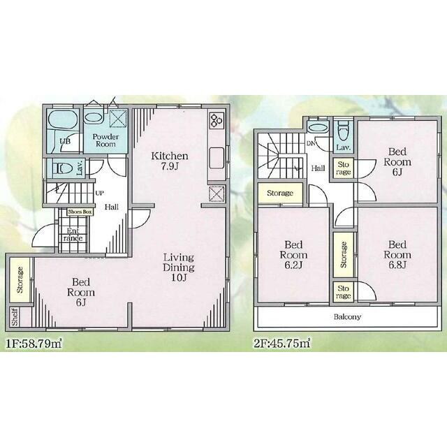 尾月ＲⅢ貸家 間取り