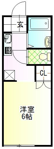 コーポＫ＆Ｕ 203号室 間取り