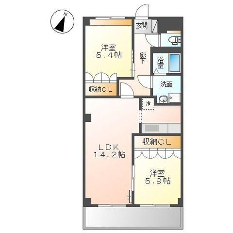 レジーナ 205号室 間取り