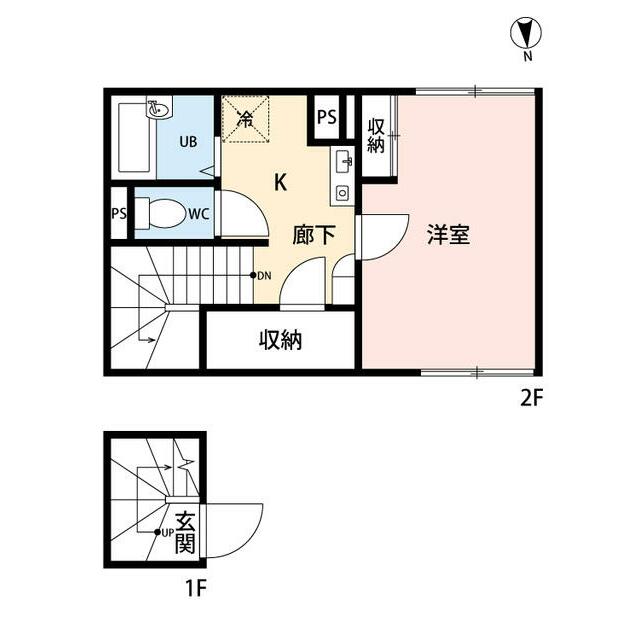 北金目2丁目アパート 202号室 間取り